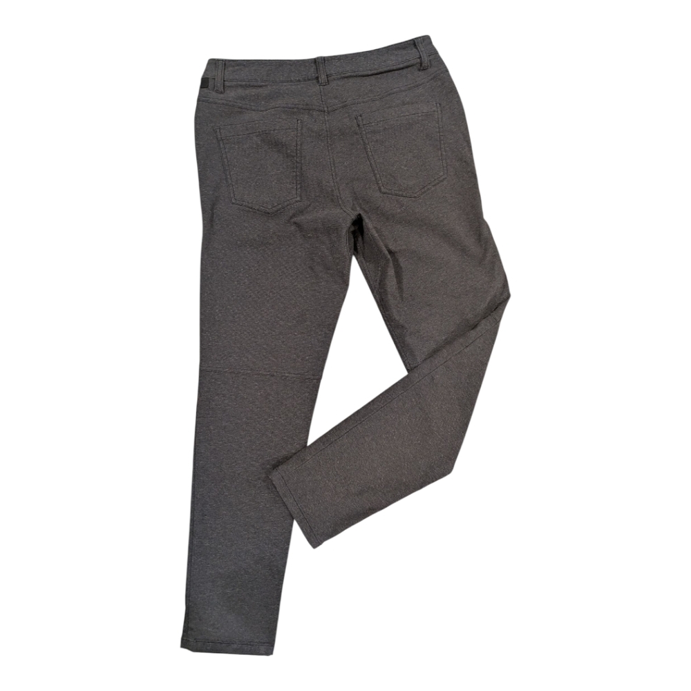 Lululemon ABC Pant Skinny Tech Stretch Canvas 5-Pocket Pants Heathered Black 32 - Picture 10 of 17